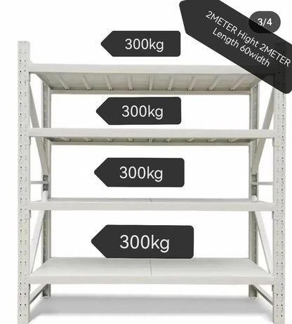 Heavy duty warehouse rack